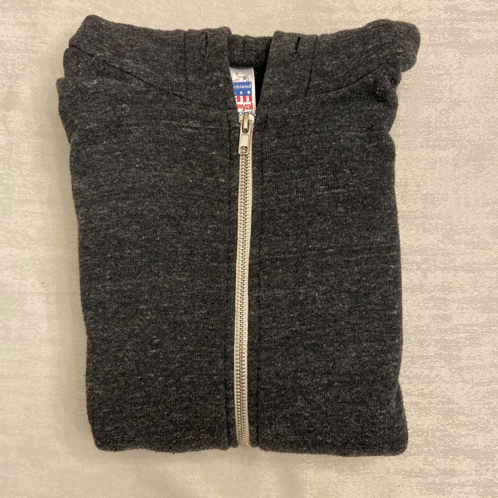 Royal Apparel Mens Gray Zip Up Hoodie